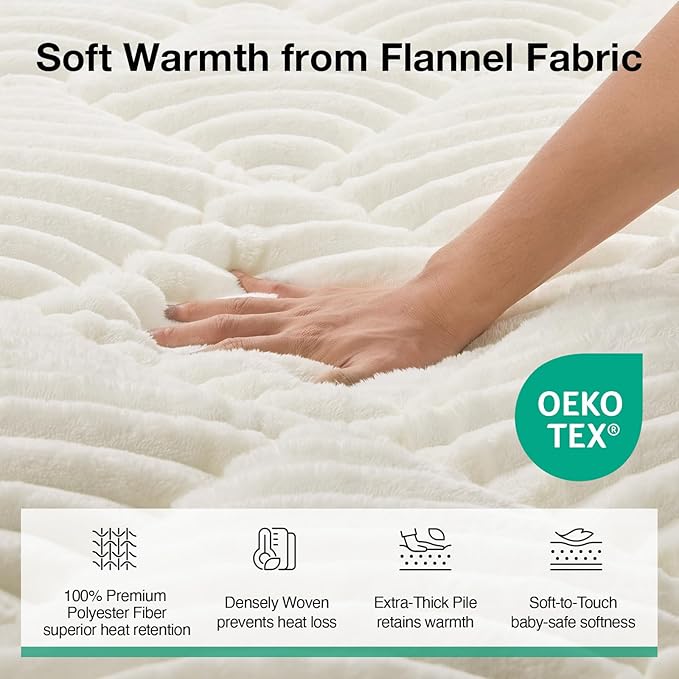 Novilla Twin Mattress Topper - Plush Warmth Mattress Pad for Cold Sleepers, Cloud-Like Softness & Mattress Protector, Deep Pocket 8-21", Machine Washable