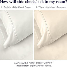 California Design Den Duvet Cover Twin Size/Twin XL Size Only - Premium 400 Thread Count, Natural 100% Cotton Bed Duvet Cover, Soft Sateen, Button Closure and Corner Ties - Ivory (Pale Tone)