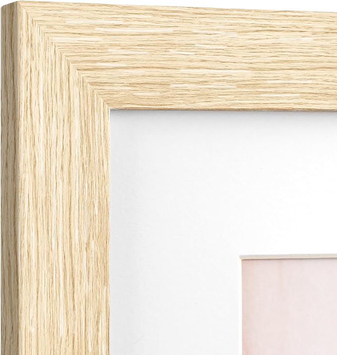 18x24 Frame Set of 3, Natural Wood Grain 18x24 Poster Frame for Gallery Wall Mounting (3 Pack,Natural)