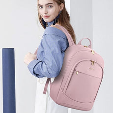 LOVEVOOK 17.3 Inch Laptop Backpack for Women - Work/Business Computer Backpack Purse, Large Capacity Casual Daypack, Travel Bag for Lawyer, Doctor, Teacher, Blush Pink