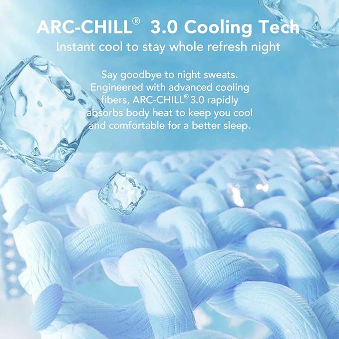 Instant Cool Twin Mattress Pad for Hot Sleepers, Waterproof Cooling Mattress Topper Cover with TriSupport 3D Tech, Cloud-Like Mattress Protector Pad