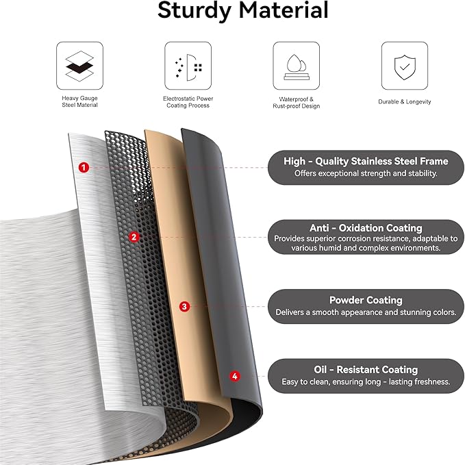 Metal Locker Cabinet, Black Storage Cabinets with 2 Doors and Adjustable Shelves, 3 Tier Modern Storage Freestanding Sideboard for Living Room,School,Office Home Kitchen and Coffee Bar