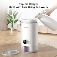 Enhanced Humidifier and Air Purifier in One, 0.8 Gal Top-Fill Tank, 23dB Ultra-Quiet Mist-Free Design (2-in-1 Air Purifier & Humidifier)