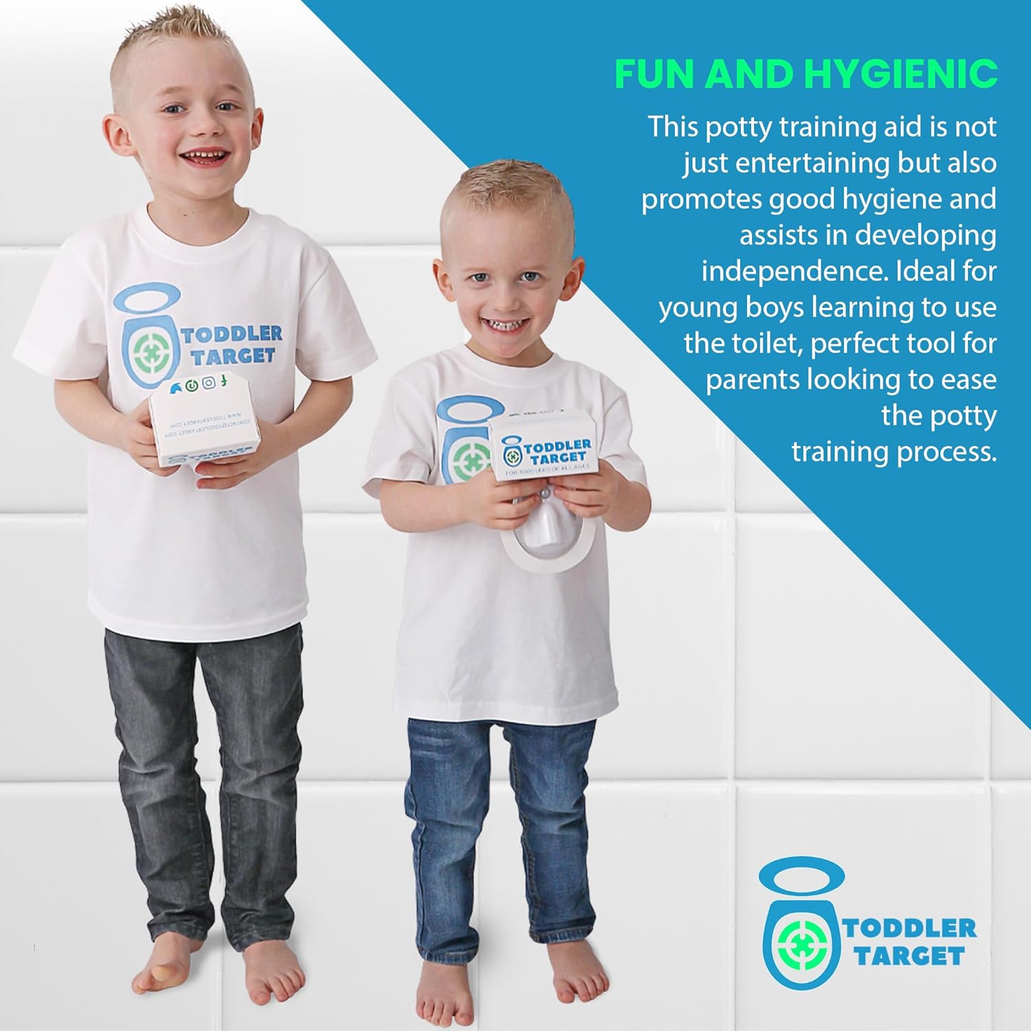 Adjustable Potty Toilet Target with Motion Sensor, Bullseye Illumination, and Nightlight, Precision Training - Ideal for Boys' Potty Training