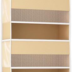 1 Pack 5-Tier Over the Door Organizer, Heavy-Duty Large Deep Pocket Hanging With 5 Large Front & 6 Side Pockets With for Pantry, Kitchen, Bathroom, Dorm, Beige