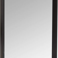 Amazon Basics Rectangular Wall Mount Mirror With Peaked Trim, Black, 16 x 20 inch