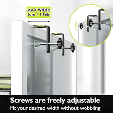 Orimade Over the Door Shower Caddy Adjustable 5 Tier Black,Bathroom Hanging Organizer Shelf Rustproof with 4 Hooks,Shower Basket with Soap Holder and Suction Cup