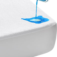 LAVANCE Waterproof Mattress Protector King Size, Premium Cotton Terry, Soft Noiseless Washable Bed Mattress Cover with 6