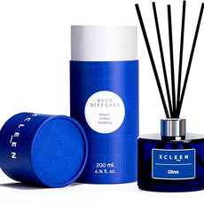Reed Diffusers for Bathroom, 6.7 oz(200ml) Citrus Scented Oil Diffuser with Fiber Sticks, Air Freshener for Bedroom, Office, Home Fragrance Decor