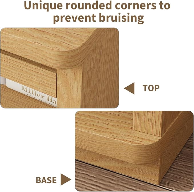 Rresyet 3 -Tier Bookcase and Book Shelf, 31” Wide Bookshelves, Wooden Bookcase Display Storage for Home Office, Living Room and Study Room (Wood)