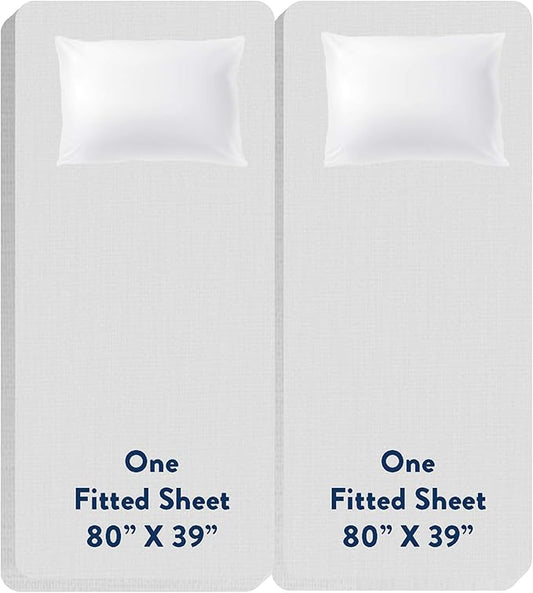 Bare Home Bed-in-A-Bag 8 Piece Comforter & Sheet Set - Split King - Goose Down Alternative - Ultra-Soft 1800 Premium Bed Set (Split King, Taupe/Sand)