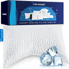 Side Sleeper Pillow for Adults, King Size Cooling Pillow for Neck and Shoulder Pain Relief, Adjustable Firm Soft Shredded Memory Foam Pillows for Side Back Stomach Sleepers, Bed Pillows for Sleeping