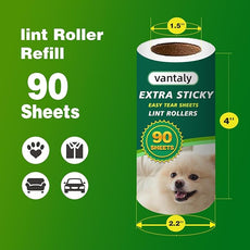 Extra Sticky Lint Roller Refills,Fits Most 3.9