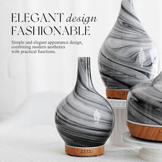 Porseme 150ml Essential Oil Diffuser Glass Color Changing Aroma Air Diffusers Aromatherapy Ultrasonic Cool Mist Humidifier 6 Running Hours Waterless Auto-Off for Sleeping, Yoga, Office, Spa (Ink)