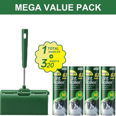 Fedicelly Large Lint Rollers Pet Hair Extra Sticky Furniture,Cat Dog Hair Remover Laundry Clothes Carpet,6.3 inches Wider with 320 Sheets Giant Lint Remover Brush for Couch