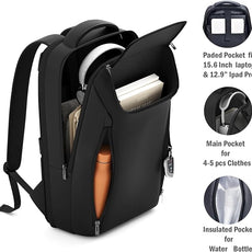 Expandable Travel Backpack, Business Laptop Backpack,Commute Backpack with USB Charging Port fit 15.6 Inch Laptop