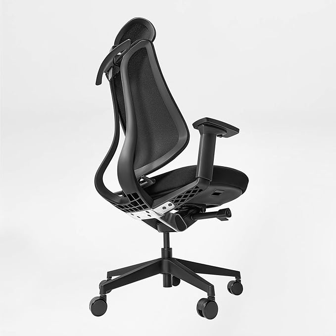 EUREKA ERGONOMIC Lira Office Chair, Ergonomic Desk Chair with 3D Armrests, Adjustable Seat Depth, Mesh Computer Chair with Lumbar Support for Home Office(Black)