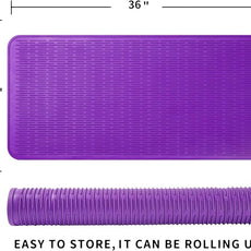 Silicone Dish Drying Mat for Multiple Usage,Easy clean,Eco-friendly,Heat-resistant Silicone Mat for Kitchen Counter or Sink,Refrigerator or Drawer Liner Purple 5XL 36inches x 18inches