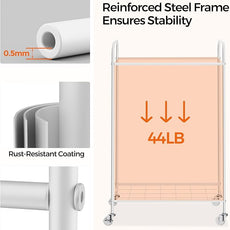 Laundry Hamper with Wheels, 90L Laundry Basket with Handle, Laundry Sorter with Removable Liner Bag