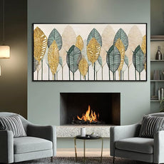 CHUDANHAO Vintage Wall Decor Gold Foil Wall Art Abstract Home Decorations Textured Artwork for Walls 24