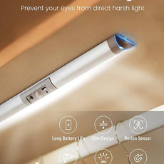 Joyzy 3 Pack Automatic Motion Sensor Closet Lights with Eye-Protection Design, LED Under Cabinet Wireless Lighting, Rechargeable Closet Lightings for Wardrobe Pantry Light