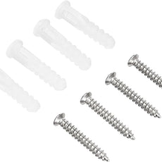 Amazon Basics Rectangular Wall Mount Mirror, Peaked Trim, Nickel, 24