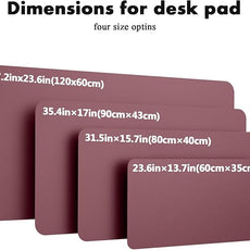 YSAGi Double-Sided Desk Pad, Leather Desk Mat, Eco Cork Desk Pad Protector, Large Mouse Pad for Desk, Waterproof Desk Blotter Pad, Desk Writing Pad for Office Work&Home(23.6