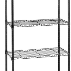 Amazon Basics 5-Shelf Adjustable, Heavy Duty Storage Shelving Unit on 4'' Wheel Casters, Metal Organizer Wire Rack, 30