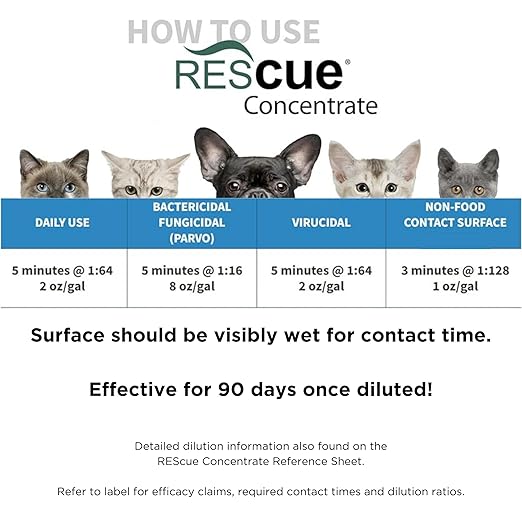 REScue Canister Wipes & Gallon Concentrate 4 Pack – Disinfectant Cleaner for Vet Use, Designed to Clean Kennels, Litter Boxes & More