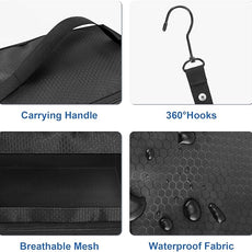 Suitcase Organizer, Travel Luggage Organizer Portable Hanging Travel Shelves Collapsible Hanging Packing Cubes for Carry on Suitcase