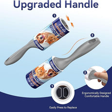 Lint Rollers for Pet Hair Extra Sticky, 880 Sheets Mega Value Set with Reinforced 4 Handles and Tough Paper, Lint Roller for Clothes, Sofa Bed, Car Seat, and More