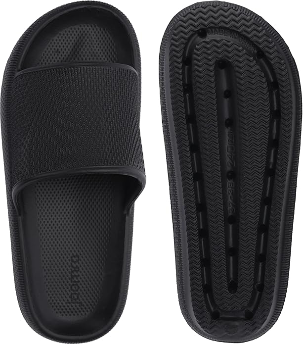 Joomra Pillow Slippers for Women and Men Non Slip Quick Drying Shower Slides Bathroom Sandals | Ultra Cushion | Thick Sole