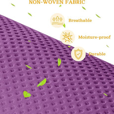 Over The Door Organizer 5 Tiers, Extra Large Behind Door Storage of 10 Compartments, 80 lbs Weight Capacity Hanging Storage Organizer with Clear Window Kids Toys,Shoes,Diapers,Room Storage,Purple