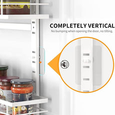 Moforoco White 6-Tier Over Door Pantry Organizer, Pantry Organization Storage, Door Metal Hanging Spice Rack Basket Shelves, Home Kitchen Apartment Essentials, Laundry Room Bathroom Organization