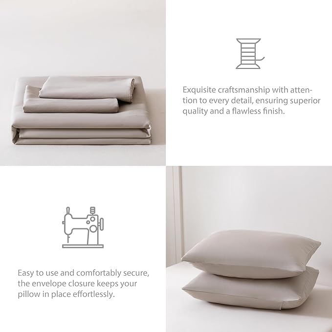 HeimenAogo Egyptian Cotton Duvet Cover King Size Ultra Soft and Breathable Bedding Set with Zipper Closure Long Staple Pre-Washed Cotton Duvet Cover Silver Gray 3Pcs (104"×90")