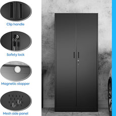 SUXXAN Broom Closet Storage Cabinet 71.4