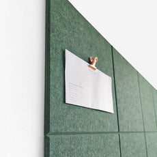 Green Cork Board Alternative | Giant Pin Board Notice Board | Felt Bulletin Board for Office, Home & Classroom | Green Office & School Supplies | Felt Wall Tiles (12-Pack) | Tree