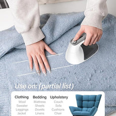 Bymore Fabric Shaver, Sweater Shaver Pill Remove Fuzz, Upgraded Efficient Lint Shaver Remover for Furniture Clothes Couch Cashmere(65mm Mesh, White)