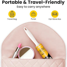 DELOMO Mini Lint Rollers Travel Size 8 Pack (240 Sheets Total) – Extra Sticky Lint Roller for Pet Hair, Clothes, Furniture & Car – Compact Portable Design for On-The-Go Quick Cleanups