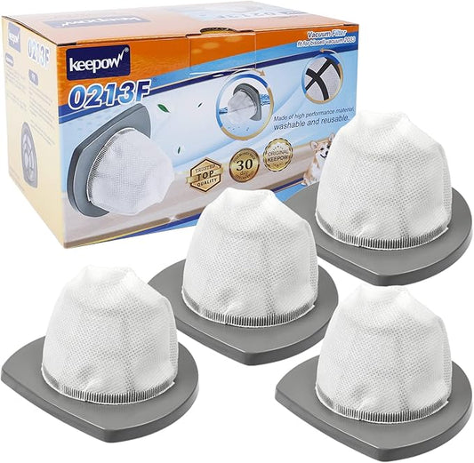 KEEPOW Featherweight Replacement Filters Compatible with Bissell Featherweight Stick Lightweight Bagless Vacuum 2033, 20334, 2033M, 20331, 20333, 20336, 20339, (4-Pack)
