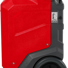 MOUNTO 310 Pints LGR Commercial Dehumidifier with Built-In Pump and Drain Hose – Portable, Heavy-Duty Dehumidifier with Wheels for Basements, Garages, Home, and Job Sites (Red)