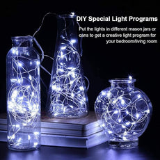 12 Pack Fairy Lights Battery Operated - 7ft 20 LED Twinkle Lights Copper Wire Mini String Lights Firefly Lights for Mason Jars DIY Crafts Christmas Wedding Party Centerpiece Table Decor, Cool White