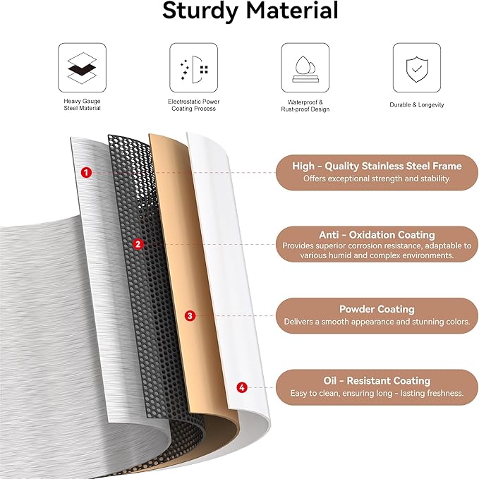 Metal Locker Cabinet, White Accent Storage Cabinets with 2 Doors And Adjustable Shelves, 3 Tier Modern Storage Freestanding Sideboard for Living Room,School,Office Home Kitchen (White, 2Doors-40"H)