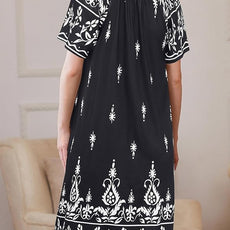 Ekouaer Women Robe Zipper Front Mumu Duster Robes Zip Up Housecoat Soft Sleepwear with Pockets