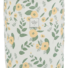 Large Foldable Laundry Basket Organizer Holder portable tall collapsible laundry hamper nusery Storage Basket Bin with Handles Closure (Waterproof Lining, Floral Green Orange)