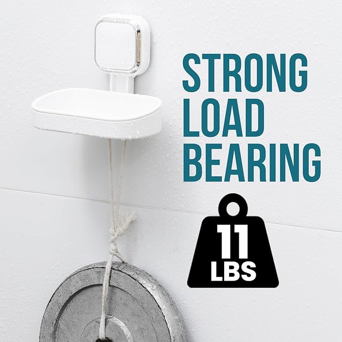 TAILI Soap Holder Saver, Bar Soap Dish Tray Suction Cup for Shower Wall Mounted, Removable, Suitable for Bathroom, Tub,Sponge Holder Kitchen Sink,Removable,Easy to Clean,Universal Bathroom Accessories