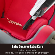 Handheld Vacuum Cordless, Lightweight 1.4lb with Powerful Suction, Charging Dock, Single Touch Empty and Detachable Dust Cup (Creamy White)