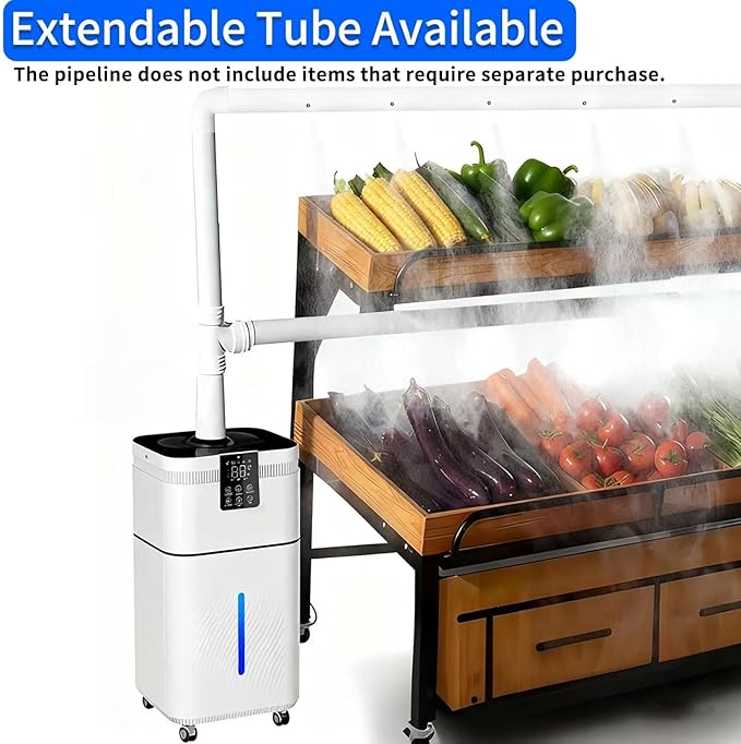 30L/7.93Gal Commercial Humidifier for Large Room 4200 sq ft, 3000mL/H Whole House Humidifiers with Supersized Cool Mist,Quiet Humidifiers for Bedroom, Home,Office, Plants, Warehouse