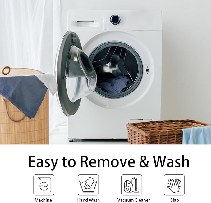 Tiita Lazy Chair with Ottoman, Modern Large Accent Lounge Armchair, Comfy Leisure Sofa Reading Chair with Footrest for Bedroom, Living Room, Dorm Rooms, Garden and Courtyard, Plush Light Blue