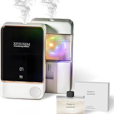 Waterless Essential Oil Diffuser for Home & Office Cordless Battery Operated Aroma Diffuser with 7 Mist Levels, Ultrasonic Air Freshener for Large Rooms Bedroom Bathroom Car Small & Portable